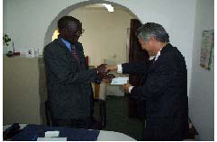 Taiwanese Ambassador Presents Over D16M to PEGEP 